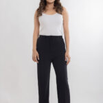 Women's Viscose Rayon Straight-Fit Solid Trousers For Casual and Formal Wear