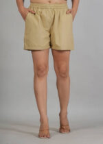 Women's Cotton Fabric Comfortable-Fit Mid-Thigh Casual Short - Image 2