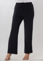 Women's Viscose Rayon Straight-Fit Solid Trousers For Casual and Formal Wear - Image 2