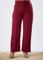 Women's Viscose Rayon Straight-Fit Solid Trousers For Casual and Formal Wear - Image 2