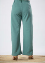 Women's Viscose Rayon Straight-Fit Solid Trousers For Casual and Formal Wear - Image 3