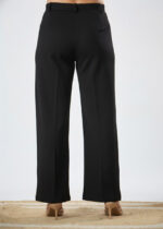 Women's Viscose Rayon Straight-Fit Solid Trousers For Casual and Formal Wear - Image 3