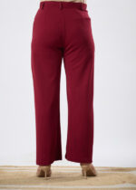 Women's Viscose Rayon Straight-Fit Solid Trousers For Casual and Formal Wear - Image 3