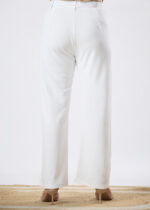 Women's Viscose Rayon Straight-Fit Solid Trousers For Casual and Formal Wear - Image 3