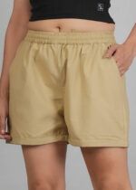 Women's Cotton Fabric Comfortable-Fit Mid-Thigh Casual Short - Image 4