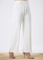 Women's Viscose Rayon Straight-Fit Solid Trousers For Casual and Formal Wear - Image 4