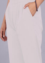 Women's Regular Fit Mid-Rise Ankle Length Solid Cotton Trouser Pants - Image 6