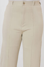Women's Viscose Rayon High-Waist Formal Wear Solid   Straight-Fit Trouser Pants - Image 3