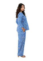 Women's Cotton Fabric Floral Printed V-Neck Design Stylish Co-ord Set - Image 2
