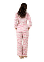 Women's Cotton Fabric Floral Printed V-Neck Design Stylish Co-ord Set - Image 2