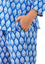 Women's Cotton Fabric Floral Printed V-Neck Design Stylish Co-ord Set - Image 5